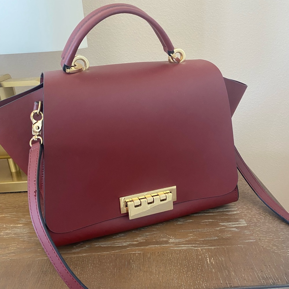 Zac Posen Top-Handle Leather Satchel